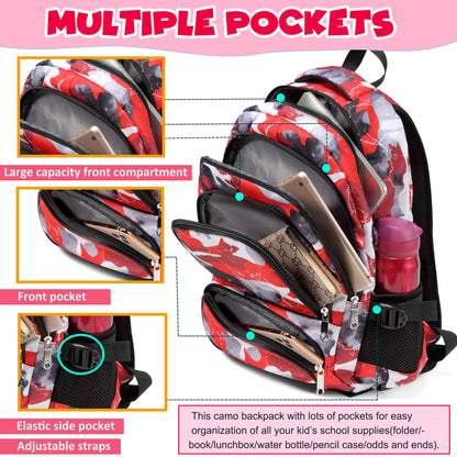 BLUEFAIRY 17" Kids Backpack for Boys