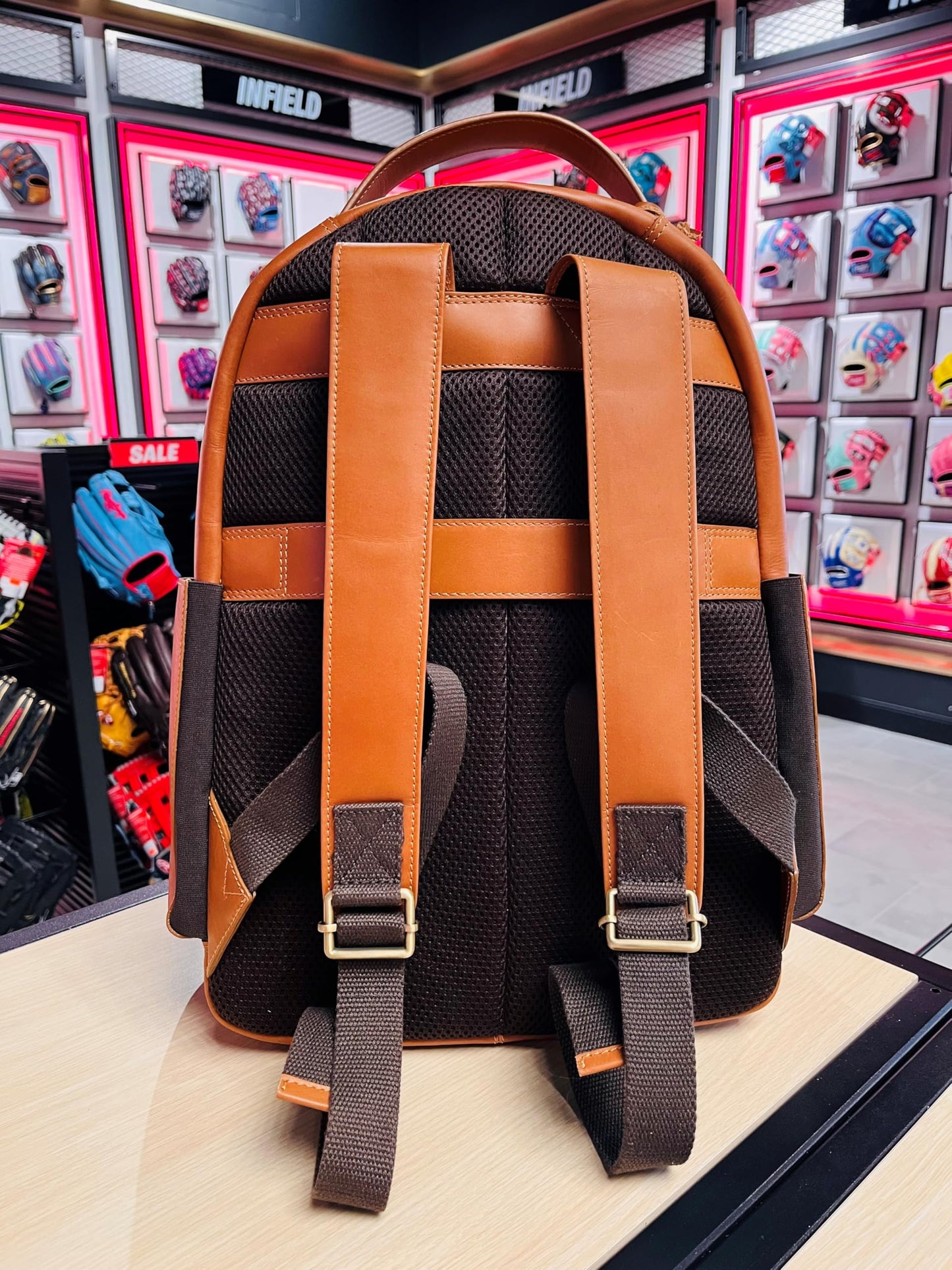 Rawlings Heritage 1887 Men's Leather Backpack, Brown