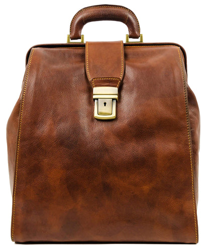 Time Resistance Leather Backpack for Men and Women