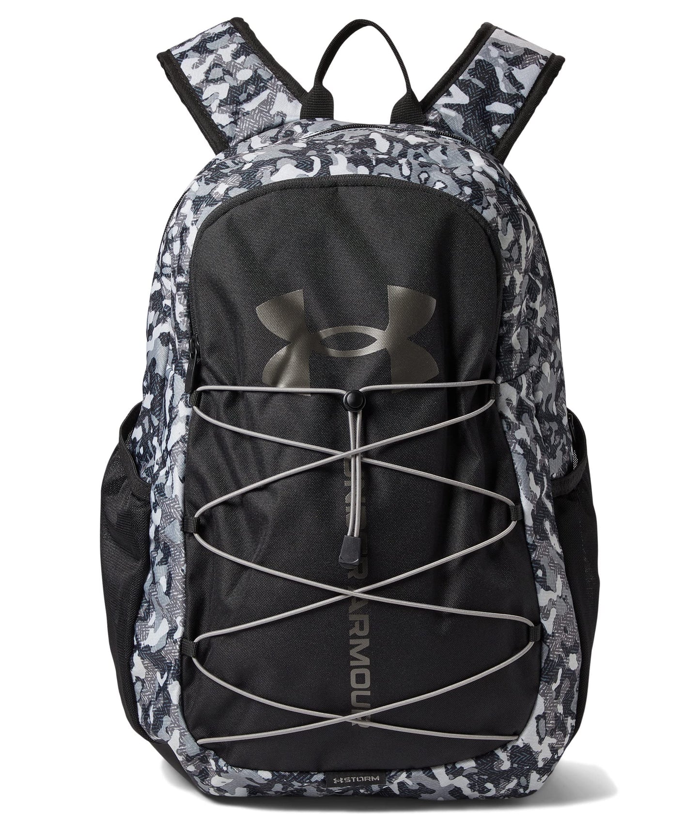 Under Armour Hustle Sport Backpack, Black/Silver