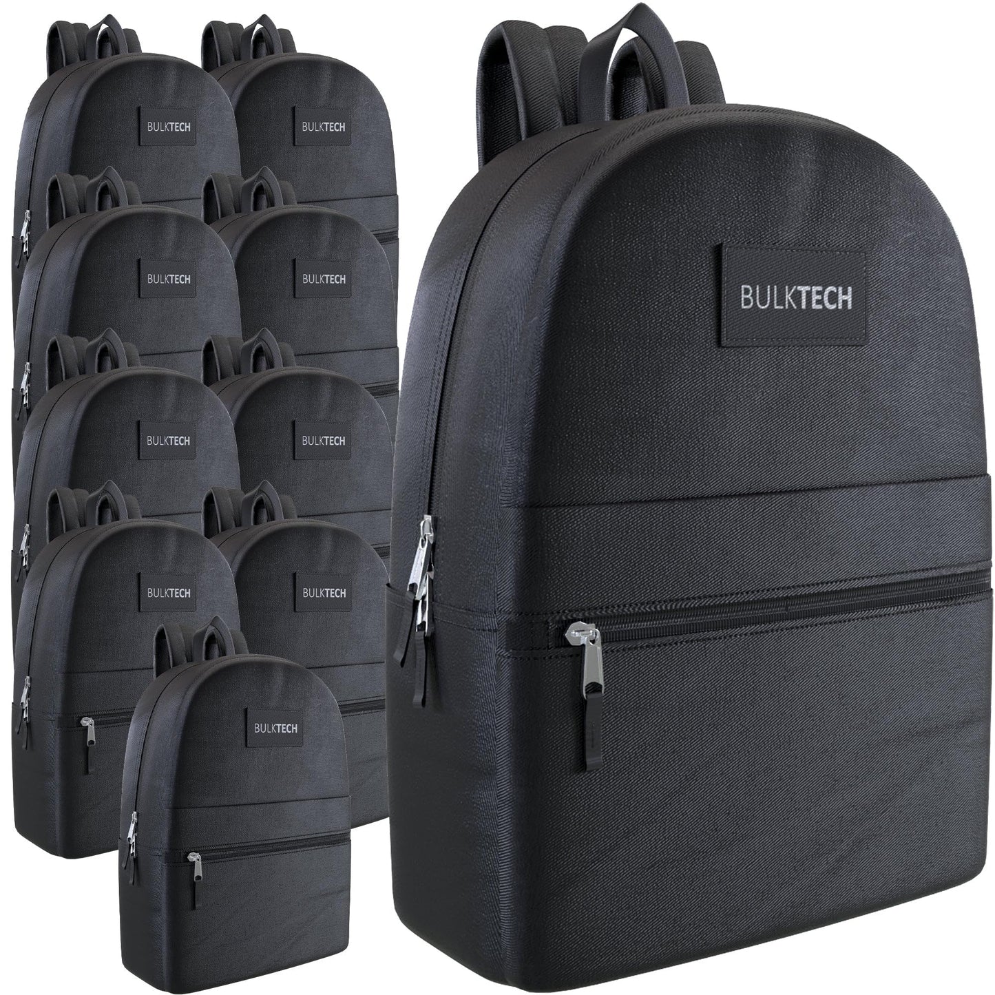 10-Pack Bulk Lightweight Backpacks, 17-Inch