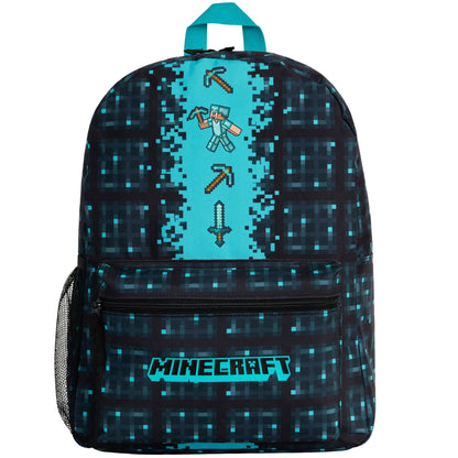 Minecraft Kids & Teens Backpack, Black