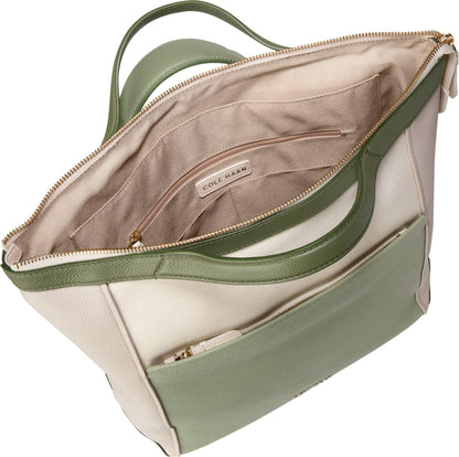 Cole Haan Convertible Backpack, Dark Cuoio/Ivory/Biscuit/Mahogany