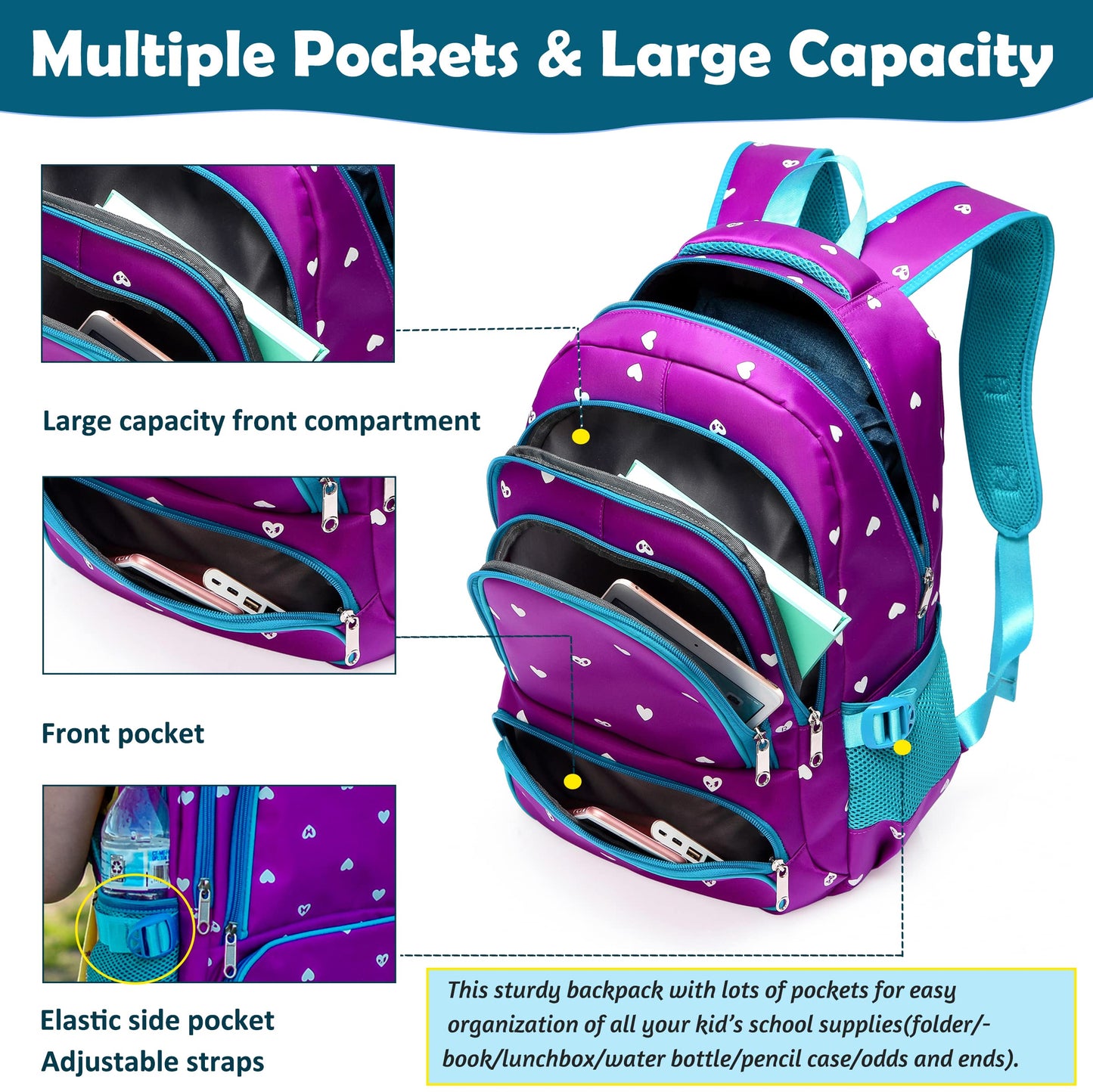 BLUEFAIRY Kids Backpack