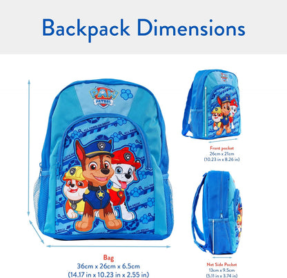 Paw Patrol Backpack Chase Rubble Marshall Boys Backpacks