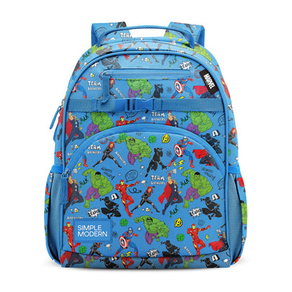 Simple Modern Medium Toddler Backpack for School Girls and Boys | Kindergarten Elementary Kids Backpack | Fletcher Collection | Kids - 15" tall | Monster Truck Rally