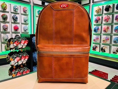 Rawlings Heritage 1887 Men's Leather Backpack, Brown