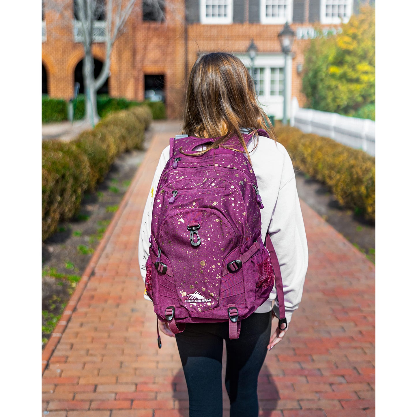 High Sierra Loop Backpack with Tablet Sleeve, Black