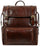 Time Resistance Leather Travel Backpack, Black
