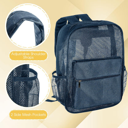 Amylove 17" Mesh Backpack – 48 Pack, Colorful